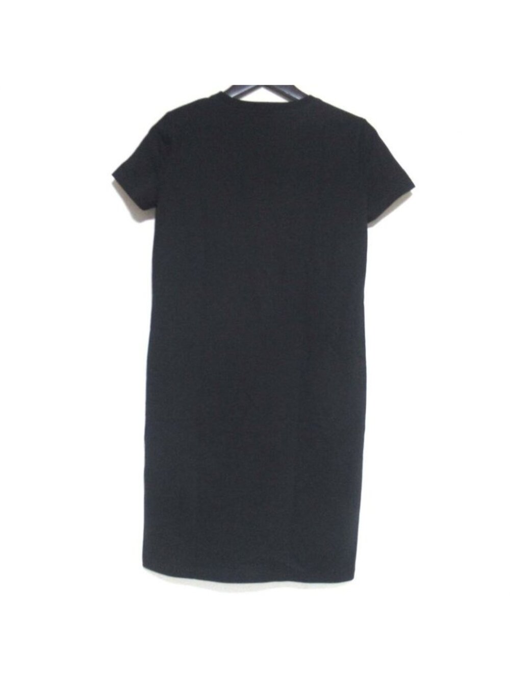 Hermes Short Sleeve Knee Length Cut And Sewn Dress Size 34 Black 23AW - Picture 2 of 8